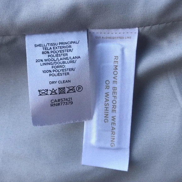 ANN TAYLOR $258 GRAY ANIMAL PRINT CHESTERFIELD COAT - Picture 15 of 15